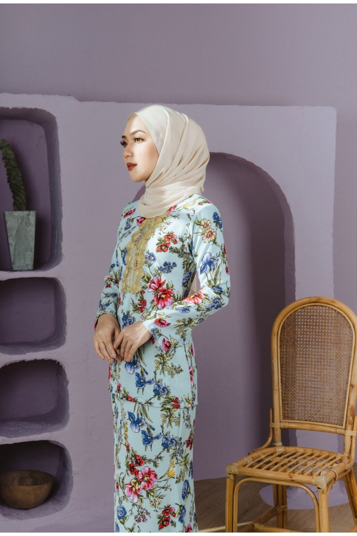 Chopra Ironless Kurung - Petunia